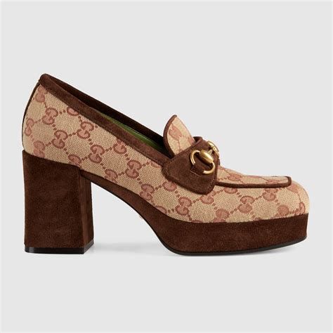 gucci gg platform mid-heel loafers